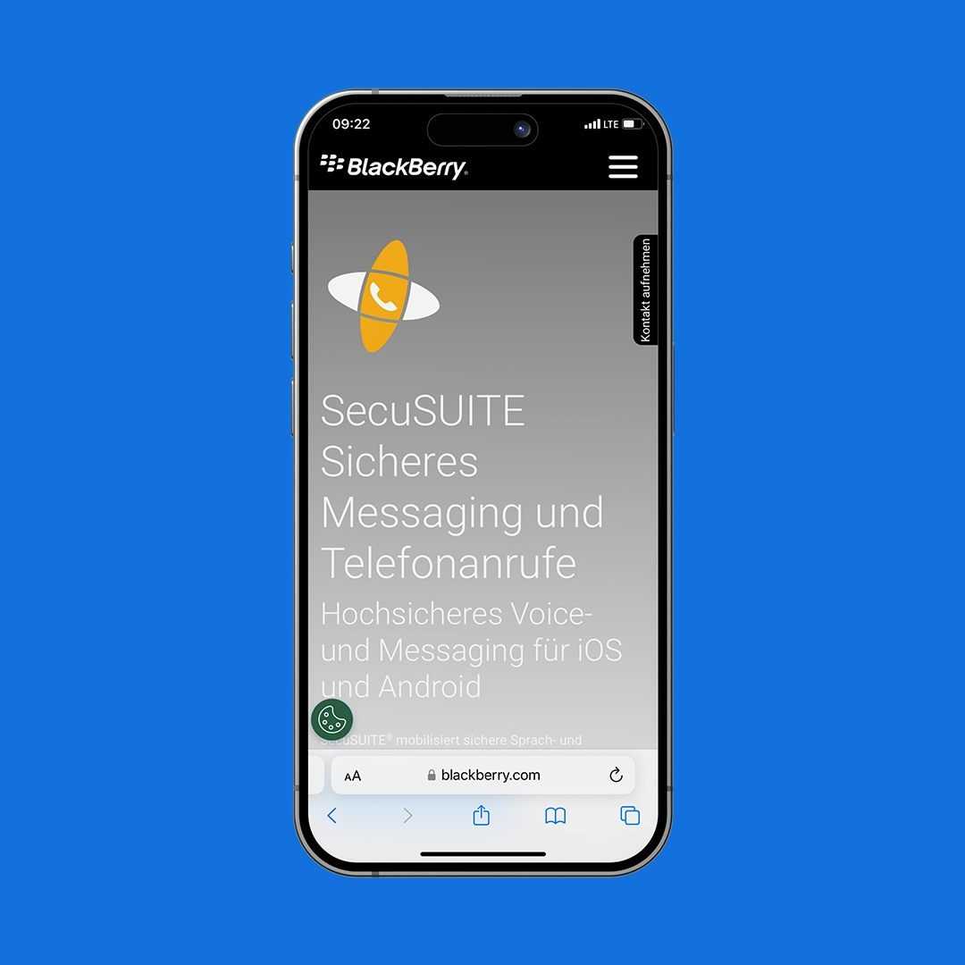 Mehr zu BlackBerry SecuSUITE erfahren Sie bei www.blackberry.de